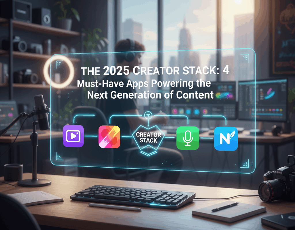 The 2025 Creator Stack: 4 Must-Have Apps Powering the Next Generation of Content