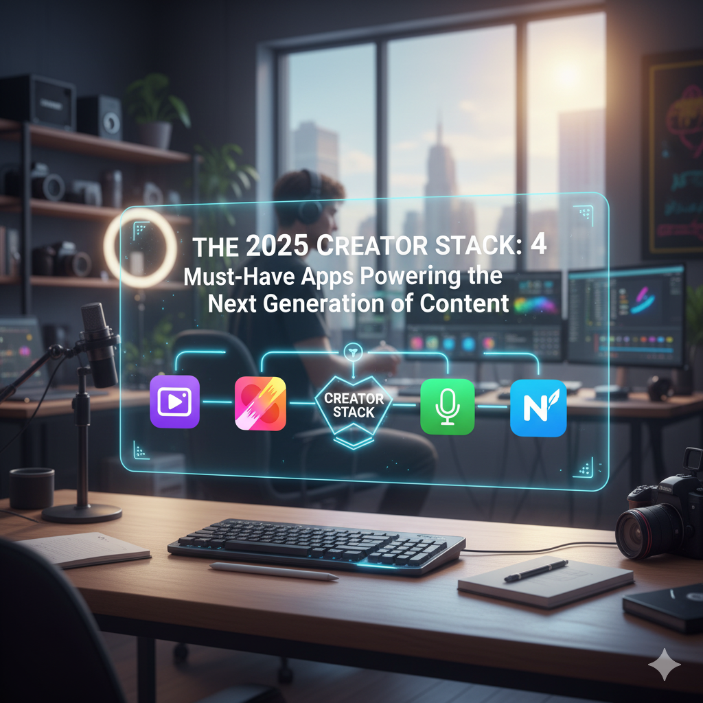 The 2025 Creator Stack: 4 Must-Have Apps Powering the Next Generation of Content