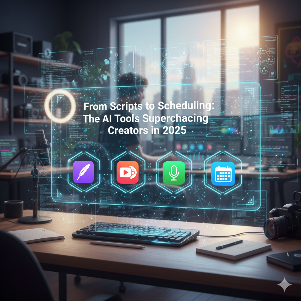 From Scripts to Scheduling: The AI Tools Supercharging Creators in 2025
